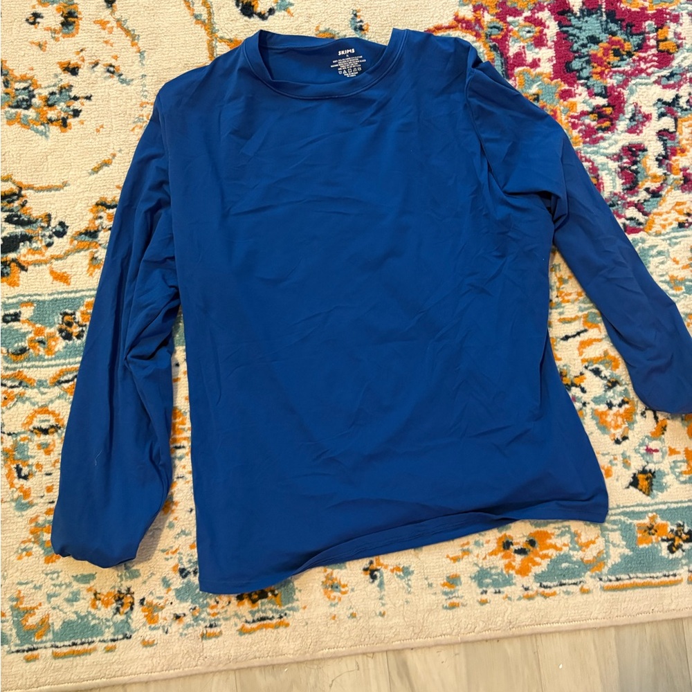 SKIMS fits everybody Blue Long Sleeve Shirt